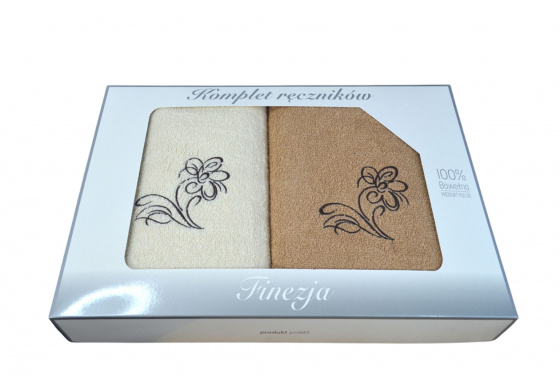 Sada ručníků Froté 2 ks, barva  Bežová a Ecru