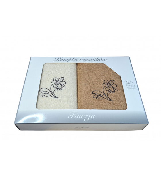 Sada ručníků Froté 2 ks, barva  Bežová a Ecru