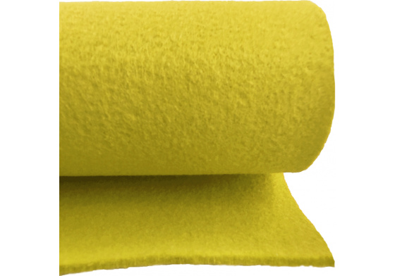 Technický filc 3 mm barva Žlutá, šířka 150 cm