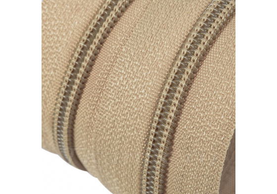 Zip spirálový Béžový 8 mm metráž