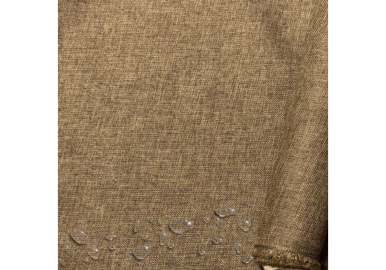 Nepromokavá látka Imitace lnu-37, Camel