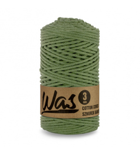 Bavlněná šňůra 3mm, 100m, KHAKI