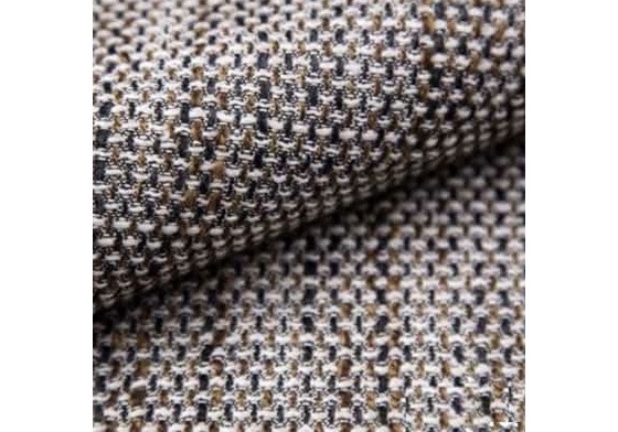 Čalounická látka NEVADA 19 barva BÍLÉ-HNĚDÁ