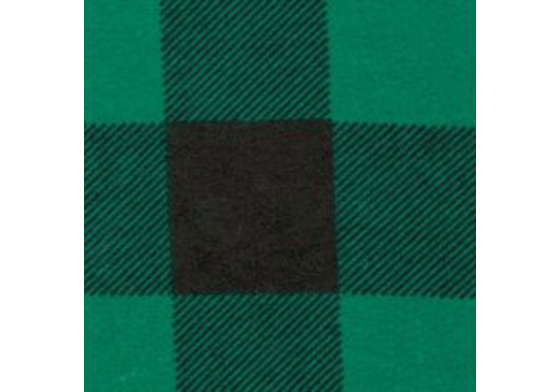 Bavlněná flanelová látka vzor kostka zelená 4x4 cm 