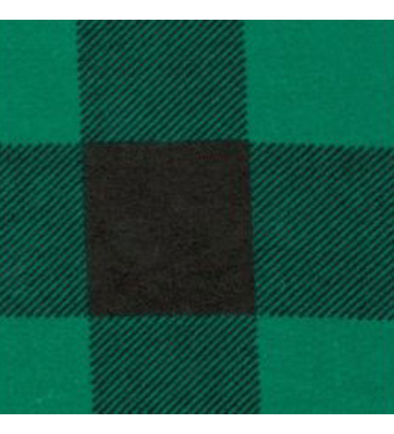 Bavlněná flanelová látka vzor kostka zelená 4x4 cm 