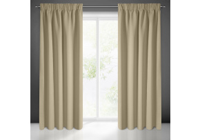 Zatemňovací závěs s řasící páskou BIEGE 135X270 cm