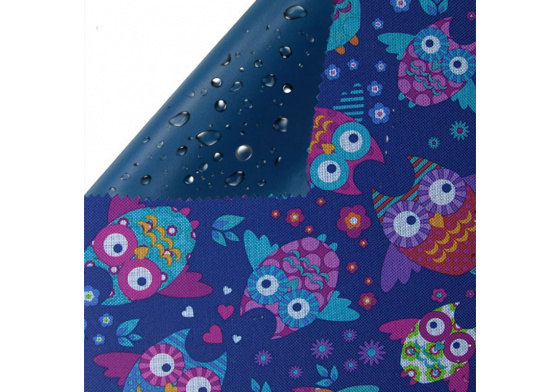 Vodu odpuzující látky kodura vzor Sowy modré 05