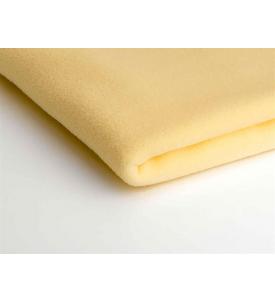 Polar fleece látka 200 g/m², šířka 150 cm, vanilkový, metráž