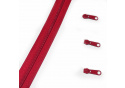 Fermeture à glissière en spirale rouge 5 mm au métre