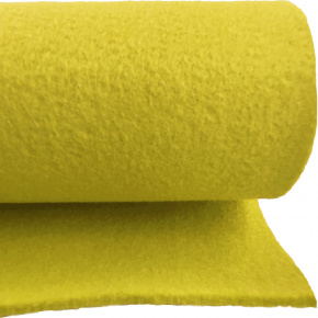 Technický filc 4 mm barva žlutá, šířka 100 cm