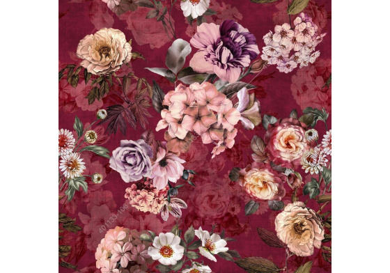 Velurové potahové látky s potiskem 401133-106