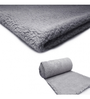 Minky Beránek, 220 g/m², šíře 160 cm, metráž, světle šedý