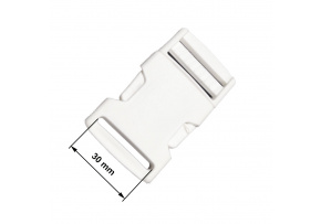 Spona plastová 30 mm barva Bíla