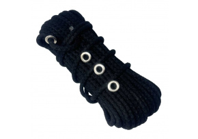 Bavlněno-Polyesterové lano 9 mm x 25 m, barva černá