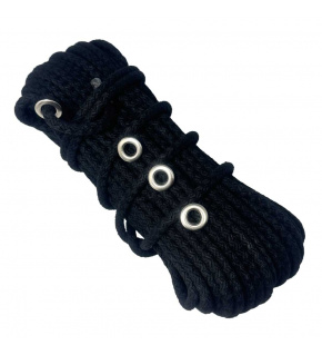 Bavlněno-Polyesterové lano 9 mm x 25 m, barva černá