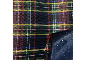 Nepromokavá látka Kodura PVC zátěr 600D, 360 g/m², šíře 150 cm, kostka modrá