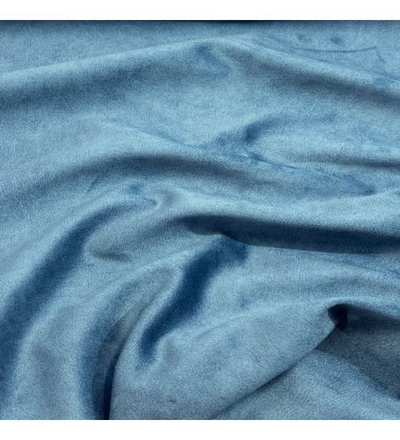 Velurová potahová látka Salvador Denim pro nábytek, metráž - Pet Proof