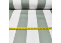 Tkanina Wodoodporna Premium wzór paski szaro zielone