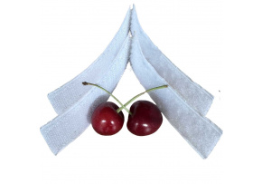 Pásek na suchý zip s lepidlem bílý 2x20 cm, šířka 20 mm