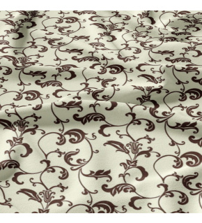 Dětská bavlněná látka metráž Oriental Hnědý na Béžovém