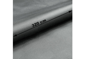 Nepromokavá látka Oxford WR Teflon, šíře 320 cm, Šedá