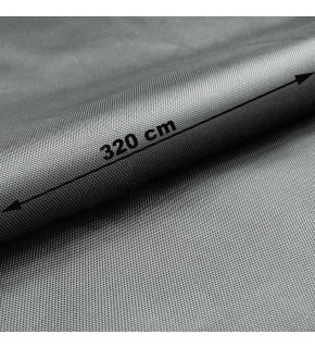 Vodu odpuzující oxfordová látka s teflonovou úpravou, 165 g/m², šíře 320 cm, šedá
