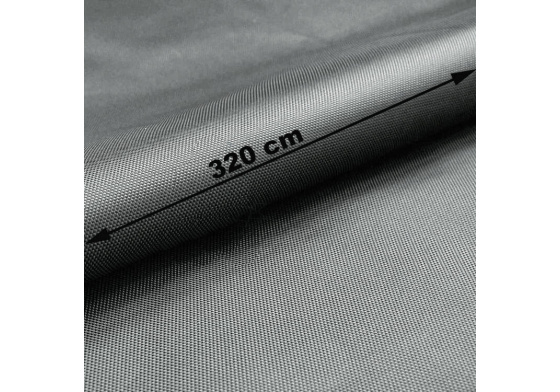 Nepromokavá látka Oxford WR Teflon, šíře 320 cm, Šedá