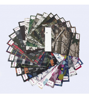 Vzorník voděodolných látek Kodura 600x300, vzory, 15x20 cm Vzorník voděodolných látek Kodura 600x300, vzory, 15x20 cm