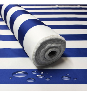 Voděodolná látka Premium, 190 g/m², šíře 160 cm, proužky modré