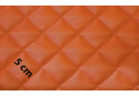 Ekokůže barva pomerančová prošívaná, koženka metráž 