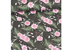 Bavlněná látka Zahrada na Černém