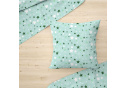 Dětská bavlněná látka Hvězdy Zelené na Mentolovém