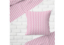 Dekorační dětské bavlněné látky, metráž. Cikcak Růžový