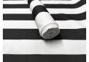 Tissu imperméable PREMIUM motif rayures noirs blanches