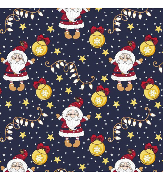 Vánoční bavlněná látka, metráž, šíře 160 cm, Vánoční Hračky na Granatovém