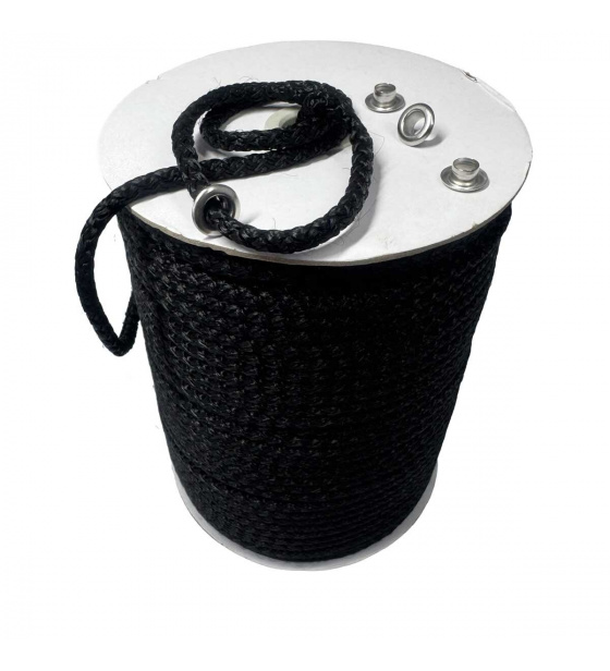 Bavlněno-Polyesterové lano 5 mm x 10 m, barva černá