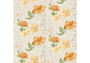 Velurové potahové látky s potiskem, Květiny a poezie