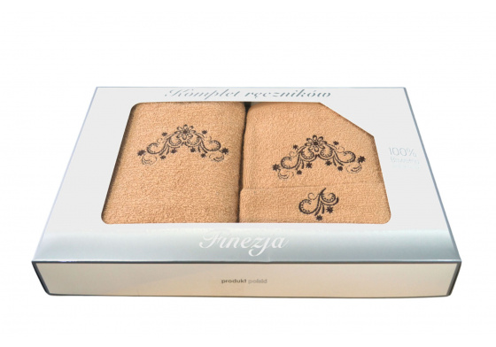 Sada froté ručníků 3 ks, barva Béžová