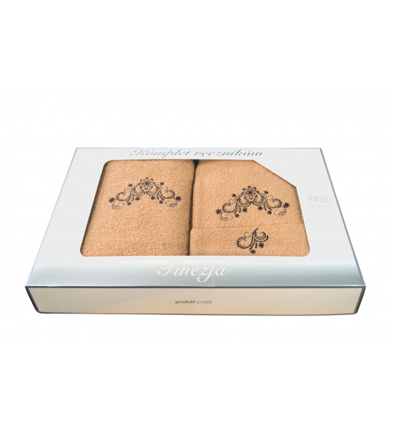 Sada froté ručníků 3 ks, barva Béžová