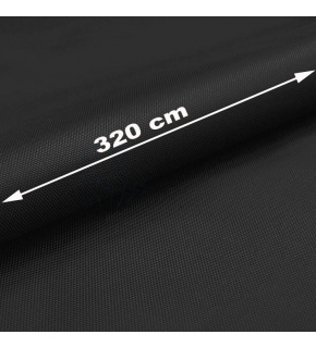 Vodu odpuzující oxfordová látka s teflonovou úpravou, 165 g/m², šíře 320 cm, černá