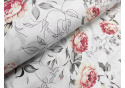 Bavlněná látka vzor Kytíčky na bílém