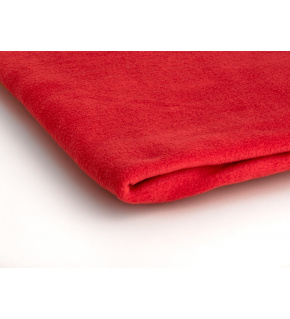 Polar fleece látka 200 g/m², šířka 150 cm, červený, metráž