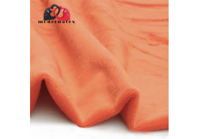 Minky mikroplyš jednobarevné, barva Nektarinka