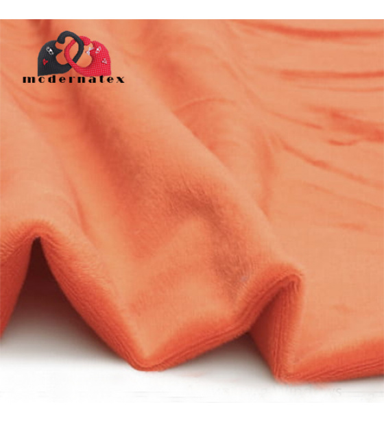 Minky mikroplyš jednobarevné barva nektarine 