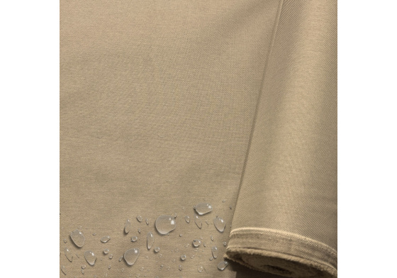 Nepromokavá látka imitace lnu-21, Cappuccino