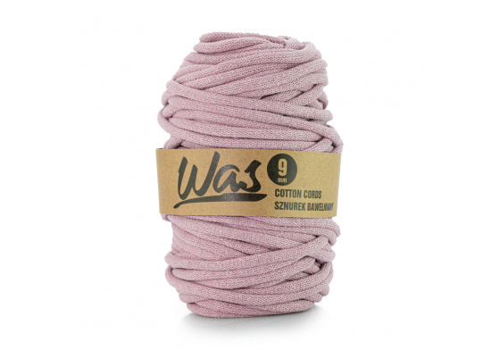 Bavlněná šňůra 9mm, 50m, starorůžová 100