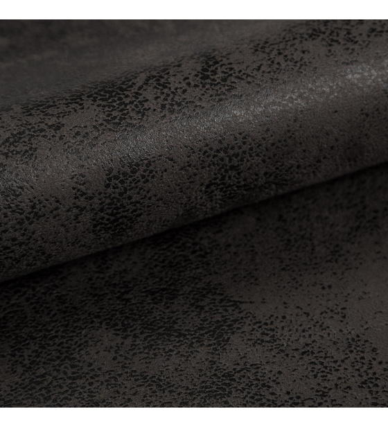 Eko kůže Madagaskar, měkký potahový materiál, černá, metráž
