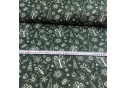 Vánoční bavlněná látka, metráž, šíře 160 cm, Vánoční vzor na Zeleném