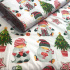 Vánoční bavlněná látka, metráž, šíře 160 cm, Vánoční vzor na Bílém