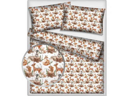 Bavlněná látka, metráž. Crazy cat na Bílém